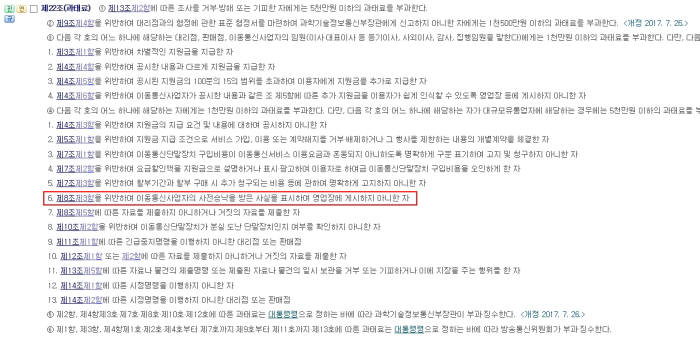 판매점은 단통법 원안은 물론 시행령 어디에도 사전승낙 철회나 거래중지에 대한 내용은 없다고 강조했다. 사전승낙서 미게시에 따른 과태료(법 제22조)가 전부인데도 운영기준을 변경, 제재를 강화하는 것은 문제라고 비판했다.