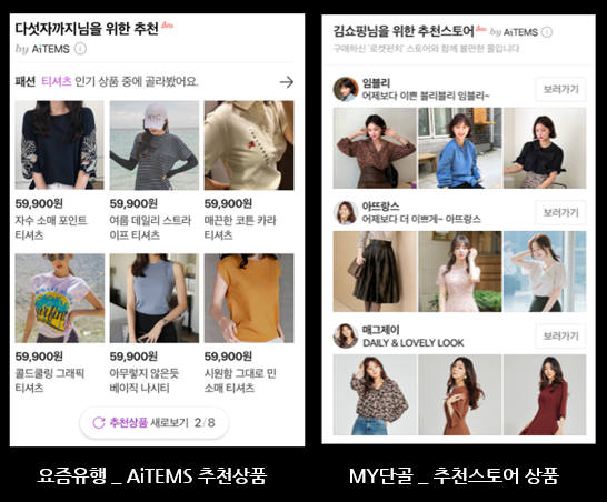 네이버 쇼핑 AiTEMS 서비스