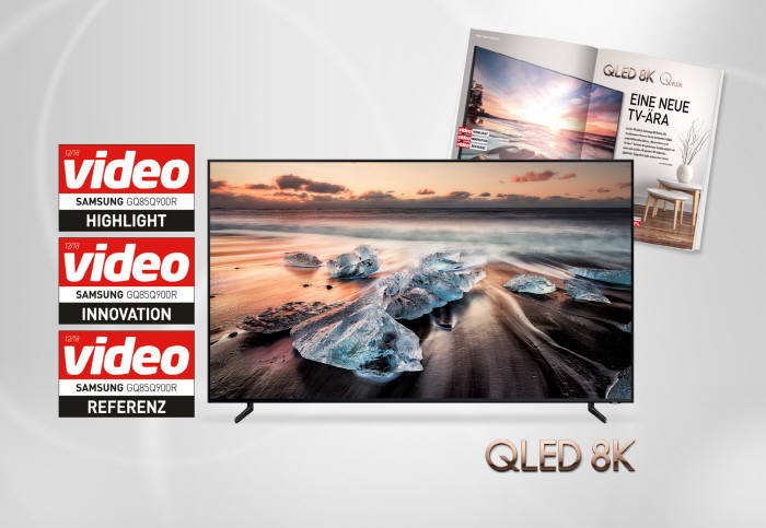 삼성 'QLED 8K' TV, 독일서 역대 최고 평가 획득