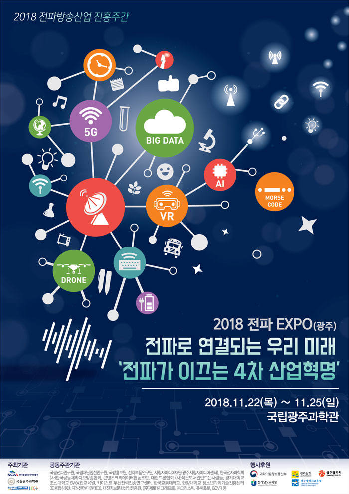 2018 전파 EXPO 포스터.