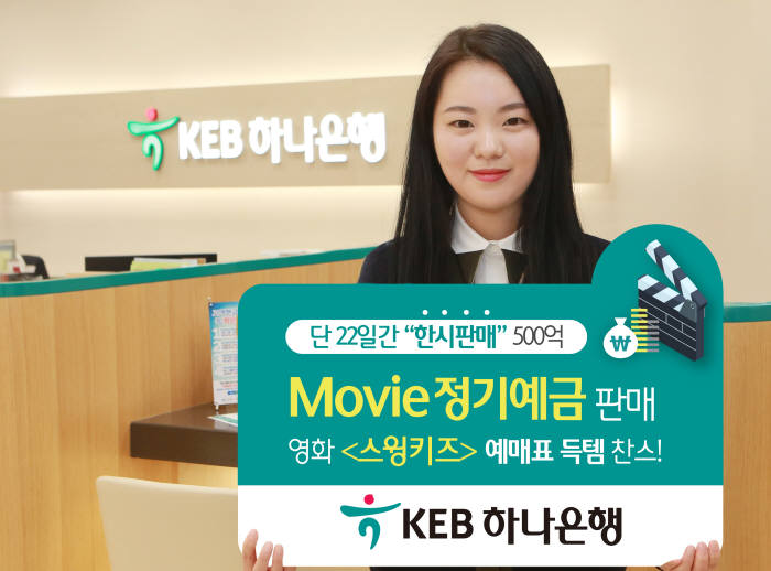 KEB하나은행, 무비 정기예금 특판