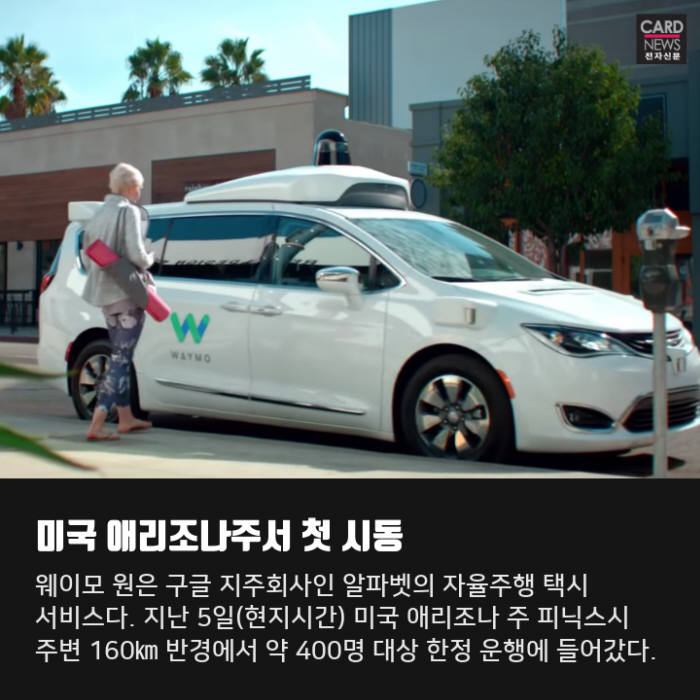 [카드뉴스]자율주행 택시, 영업 개시...이용객 반응은
