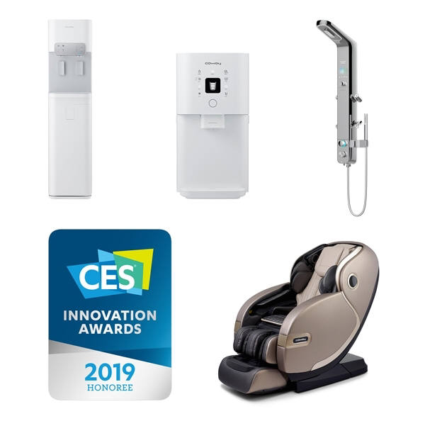 CES 2019 혁신상을 수상한 코웨이 제품들 (사진=코웨이)