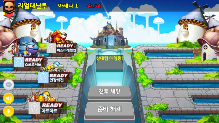 포트리스M은 전작들의 게임성을 고스란히 받아오면서도, 클래식·리얼대난투 등 두 가지 플레이모드를 동시에 수용, 디바이스 환경에 맞는 조작과 구동 시스템으로 최적화를 이루고 있다. 사진은 포트리스M 내 리얼대난투 모드. (사진=CCR 제공)