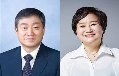 박백범 교육부 차관(왼쪽), 문미옥 과기부 1차관