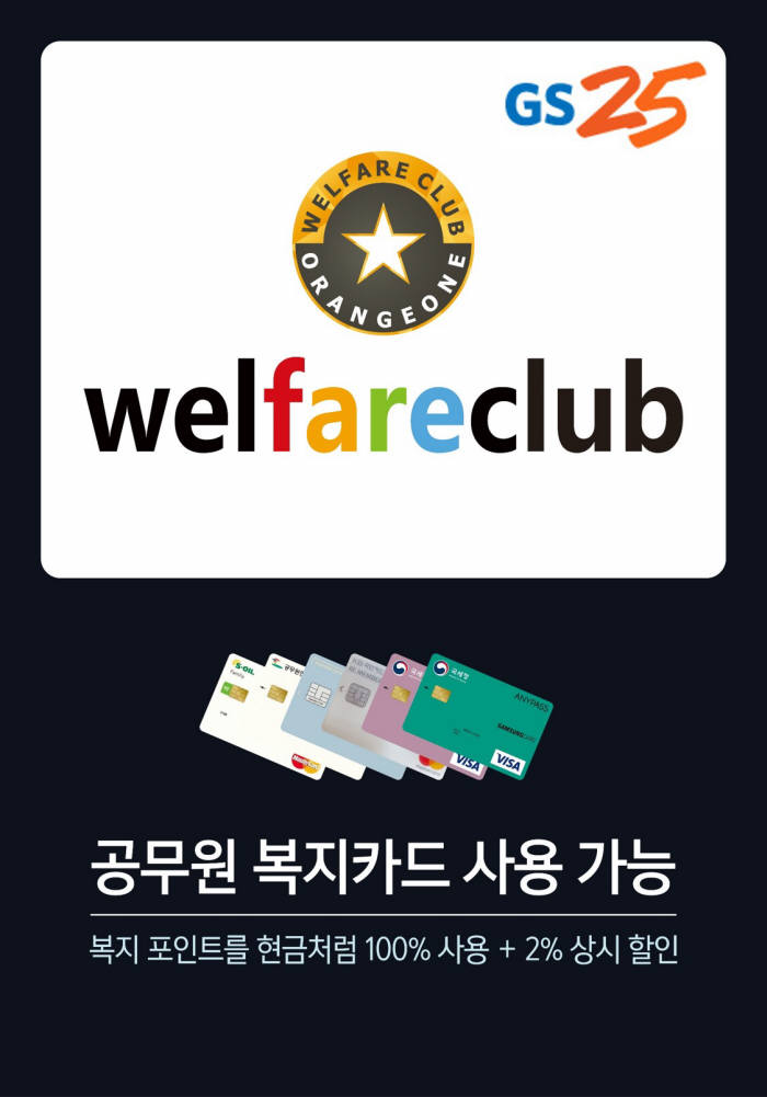 GS25, 연 1.5조 규모 복지 포인트 운영 '웰페어클럽'와 제휴