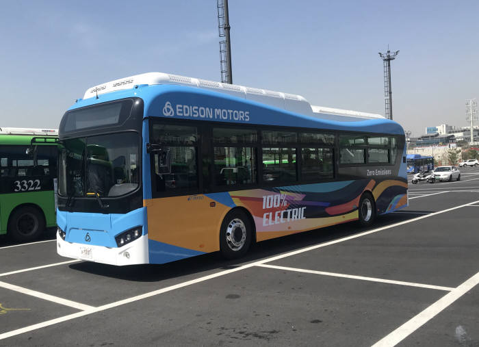 에디슨모터스 전기버스 e화이버드.