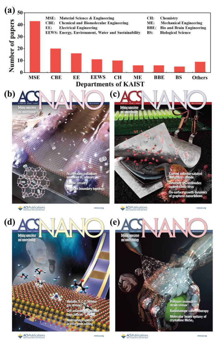 KAIST가 ACS나노로 발표한 표지 논문들