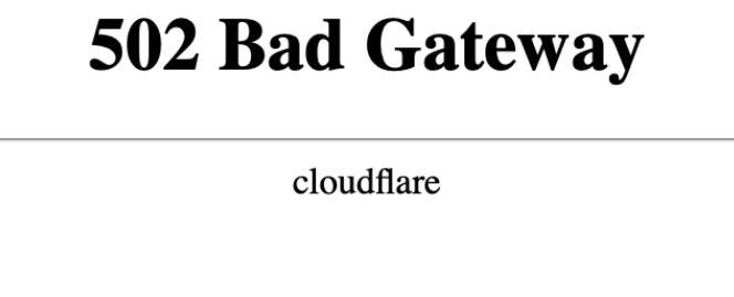 전 세계 대형 웹사이트 '502 BadGateway' 먹통, 왜?
