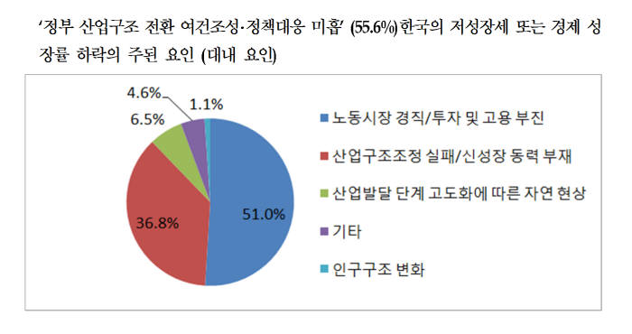 산업계 "한국경제, 장기 침체 가능성 높아...5년내 구조개편 못하면 경쟁력 상실"