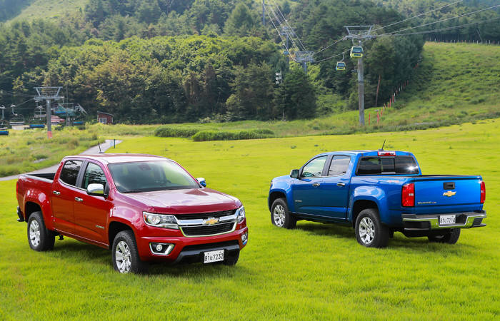 한국지엠이 26일 쉐보레 콜로라도 출시했다.