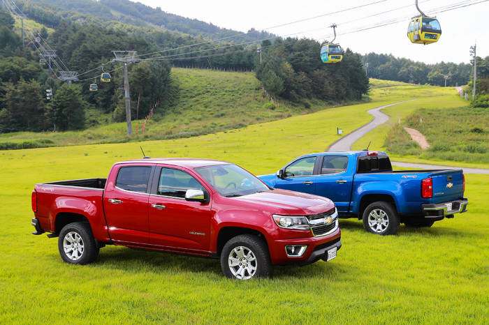 한국지엠이 26일 쉐보레 콜로라도 출시했다.