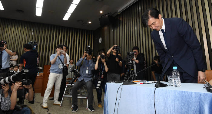 조국 법무부 장관 후보자/ 김동욱 기자 gphoto@etnews.com