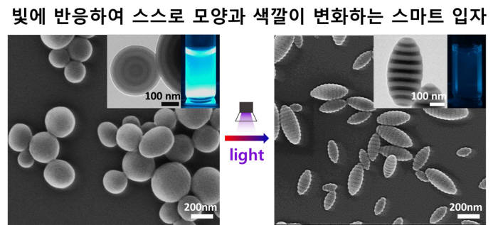 빛에 반응하는 계면활성제를 이용해 개발한 스마트 입자