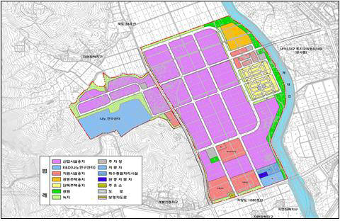 밀양 나노융합산업단지 토지이용계획