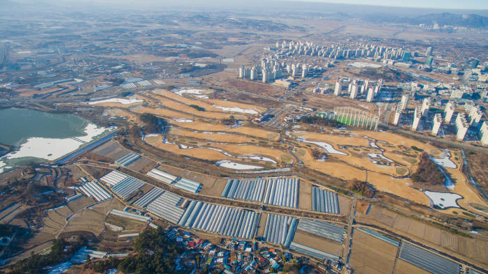 한전공대 부지로 선정된 나주 부영CC 전경.(전남도 제공)