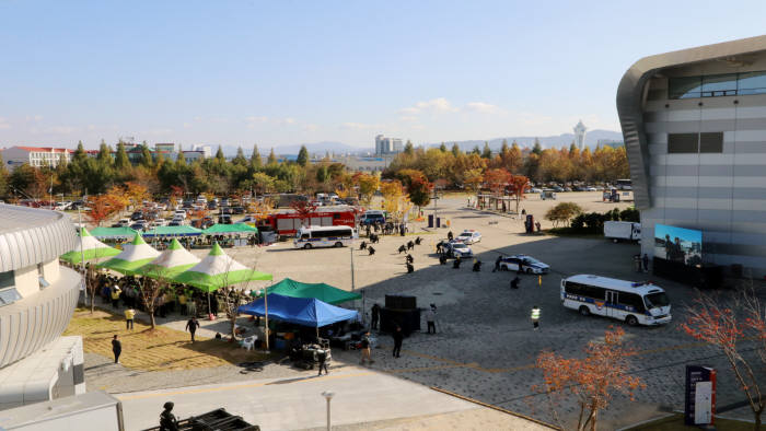 국립광주과학관은 30일 광주지방경찰청, 광주 북구청 주관 2019 재난대응 안전한국훈련을 실시했다.