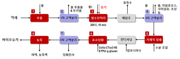 바이오슈가 제조공정 모식도