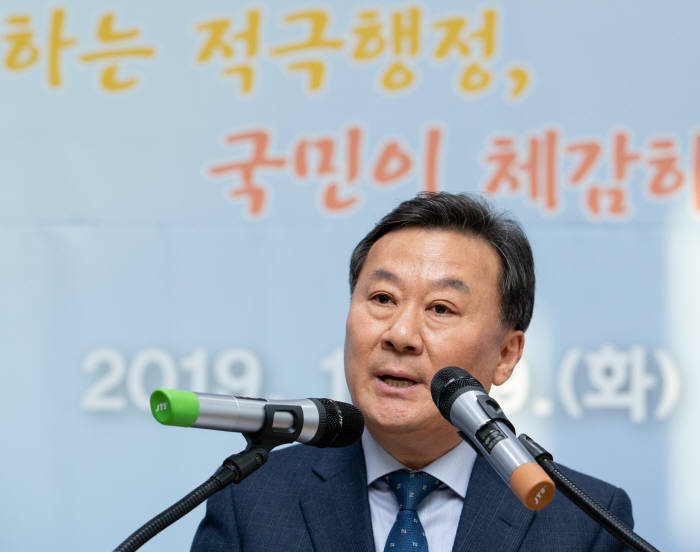 출범 5주년 인사말하는 황서종 인사혁신처장. 인사혁신처 제공