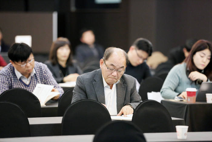 2018 전문대학 교수학습 우수사례 발표회 워크숍모습. 사진:한국전문대학교육협의회 제공