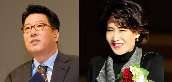 정지선 현대백화점그룹 회장(좌측)과 정유경 신세계백화점부문 총괄사장