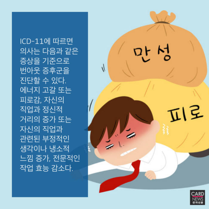 [카드뉴스]직장 '번아웃' 증후군, 꾀병 아닙니다