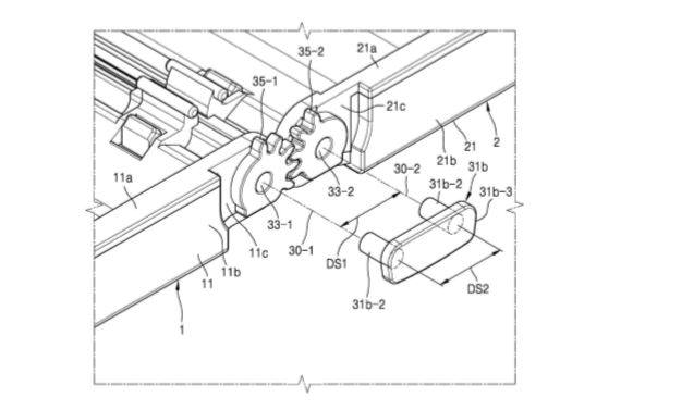 삼성전자 접철식 기기 특허 도면