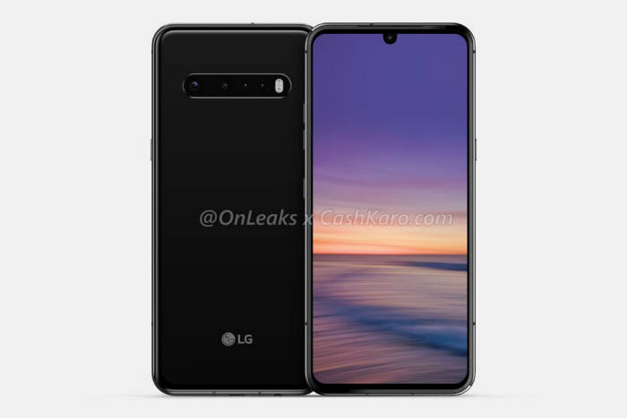 온리크스에서 공개한 LG G9 씽큐 추정 렌더링 이미지.