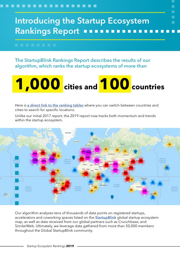 글로벌청년창업가재단-스타트업블링크, 도시 스타트업 생태계 랭킹 파트너십