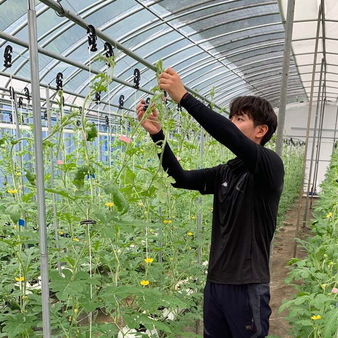 전남대 스마트영농창업특성화사업단이 추진중인 대학생 예비 청년창업농 양성 모습.