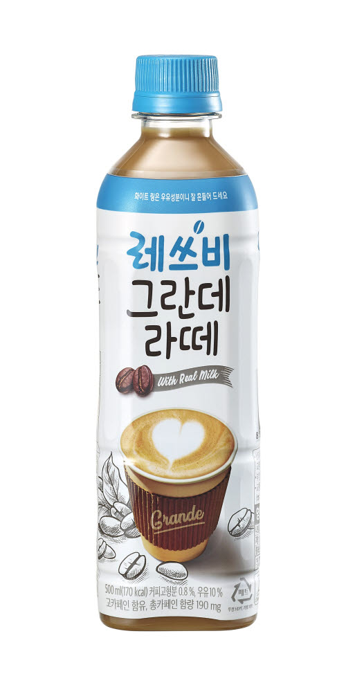 롯데칠성, 500mL 대용량 커피 '레쓰비 그란데라떼' 출시