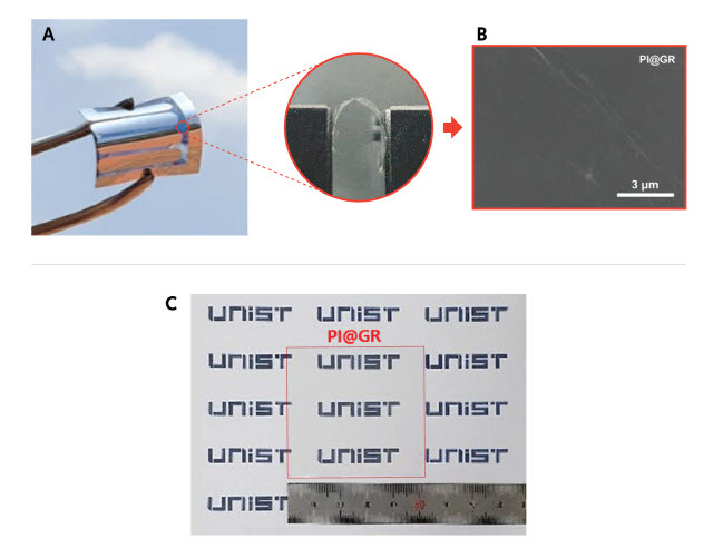 UNIST가 개발한 그래핀 전극