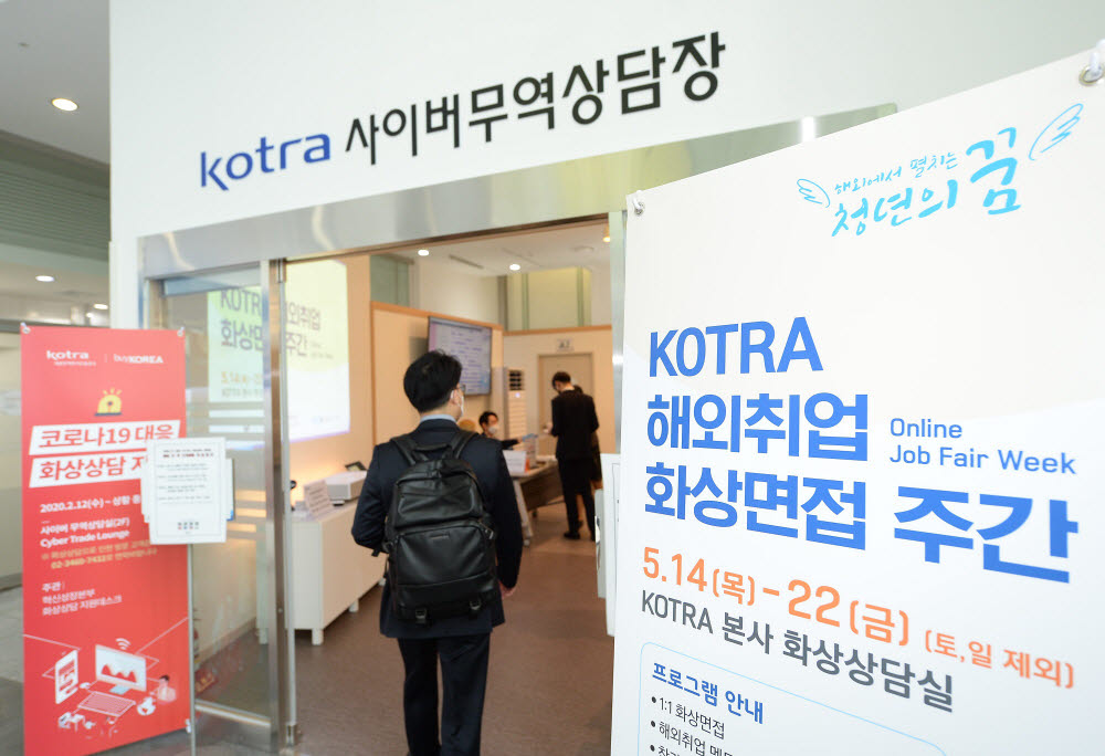 KOTRA, '해외취업 영상면접 주간'…온라인으로 인재 뽑는다