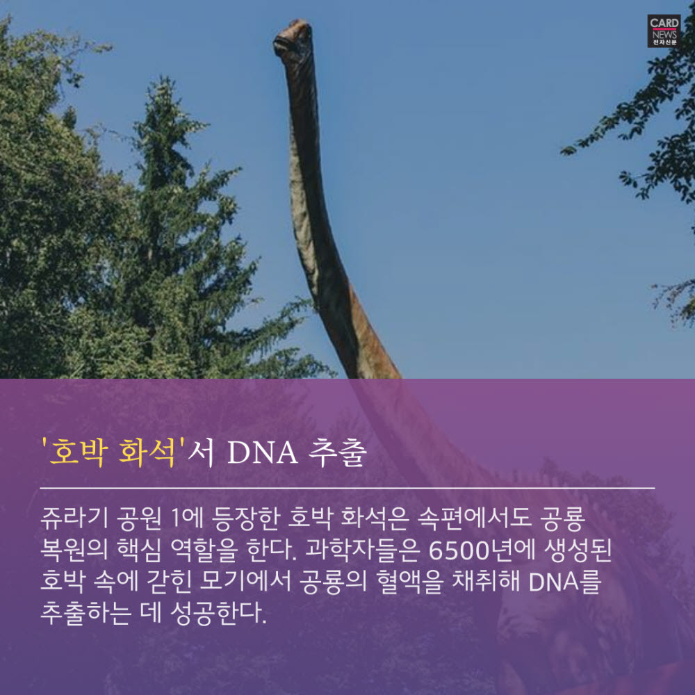 [카드뉴스]공룡 DNA, 복원할 수 있을까