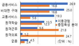 언택트 서비스 이용경험 및 육성분야