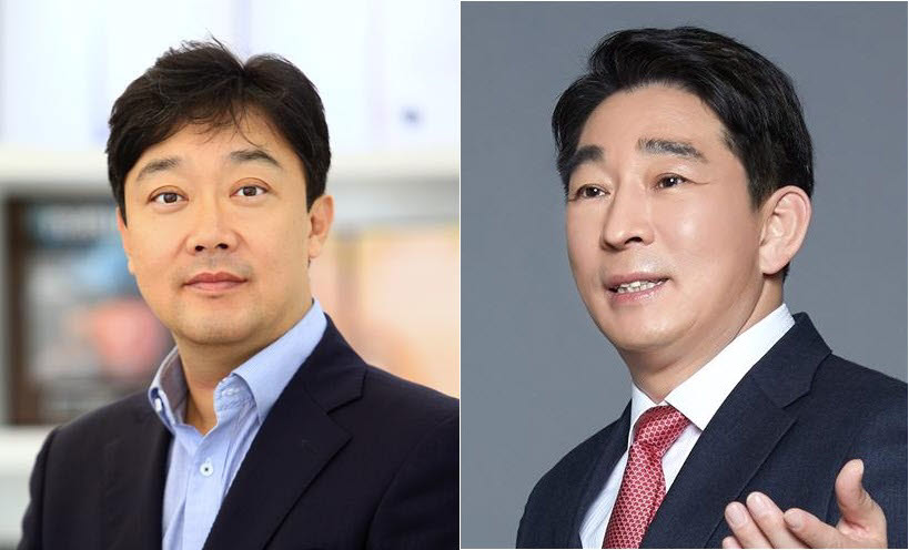 차형준 포스텍 교수(왼쪽)와 김익수 일본 신슈대학교 교수.