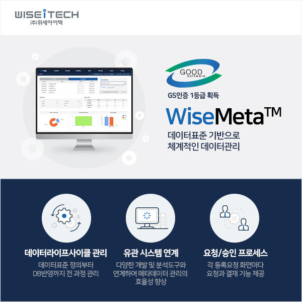 위세아이텍, '와이즈메타(WiseMeta) 5.0' 버전 GS 인증 1등급 획득