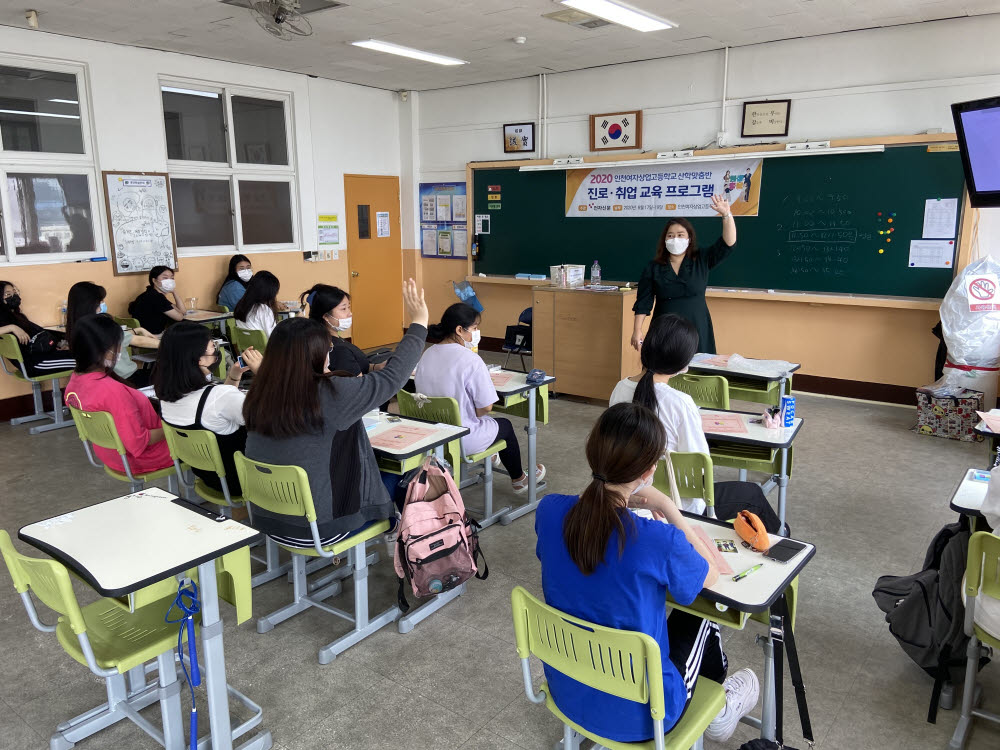 전자신문, '2020년 인천여자상업고 산학맞춤반 대상 중소기업 이해연수 교육' 실시