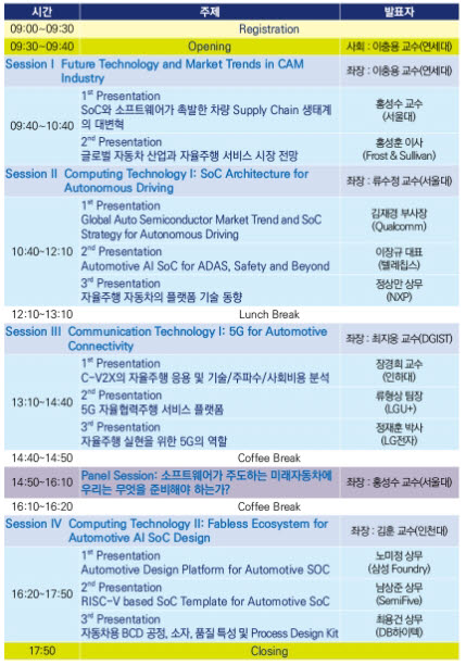 미래자동차 기술 공동워크숍 세션. <사진=한국자동차공학회>