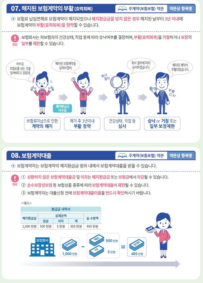 어려운 보험약관, 9월부터 그림·그래프로 소비자에 제공된다