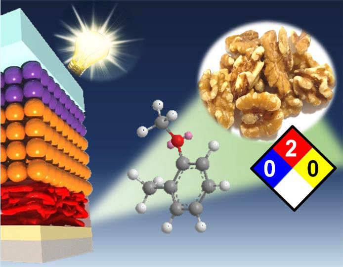 태양전지가 구동되고 있는 모습