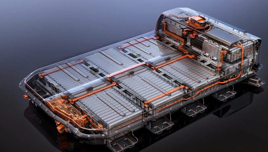양극재는 전기차 배터리의 성능을 좌우하는 리튬이온 배터리 소재 가운데 하나입니다. 사진은 전기차 배터리 시스템.