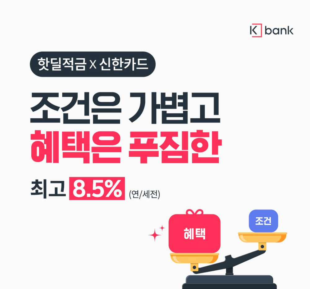 케이뱅크, 연 8.5% 고금리 적금 출시