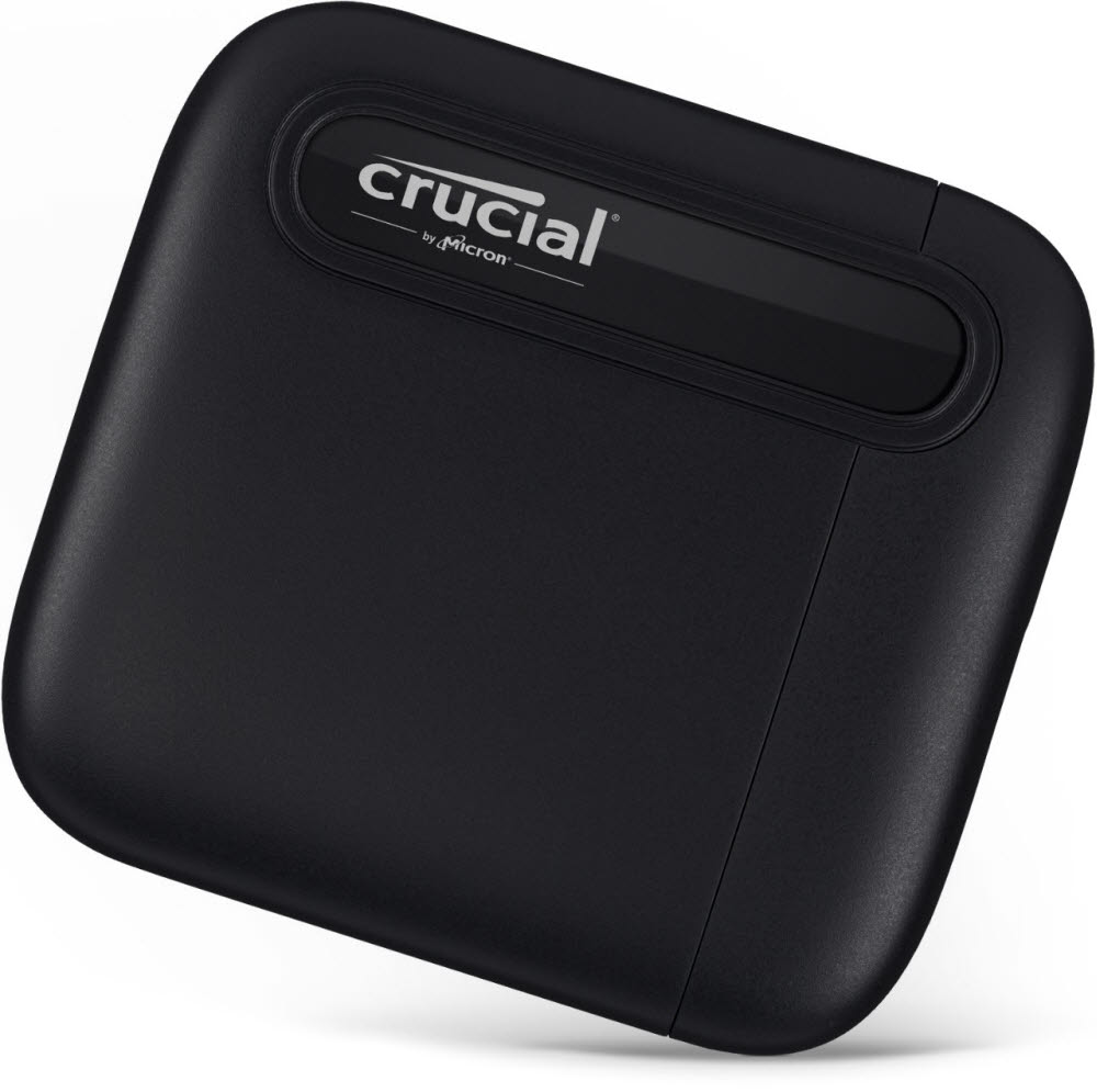 69x64x11㎜ 크기의 콤팩트한 외장 SSD 마이크론 Crucial X6 Portable SSD