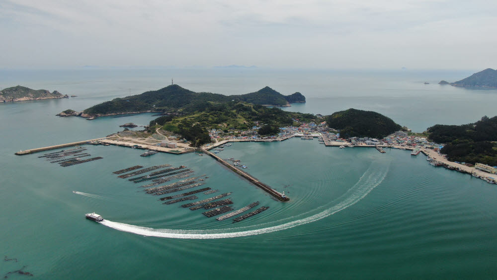 흑산도 전경.