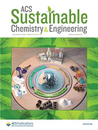 국제 학술지 ACS 서스테이너블 케미스트리 앤드 엔지니어링 12월호 표지논문.