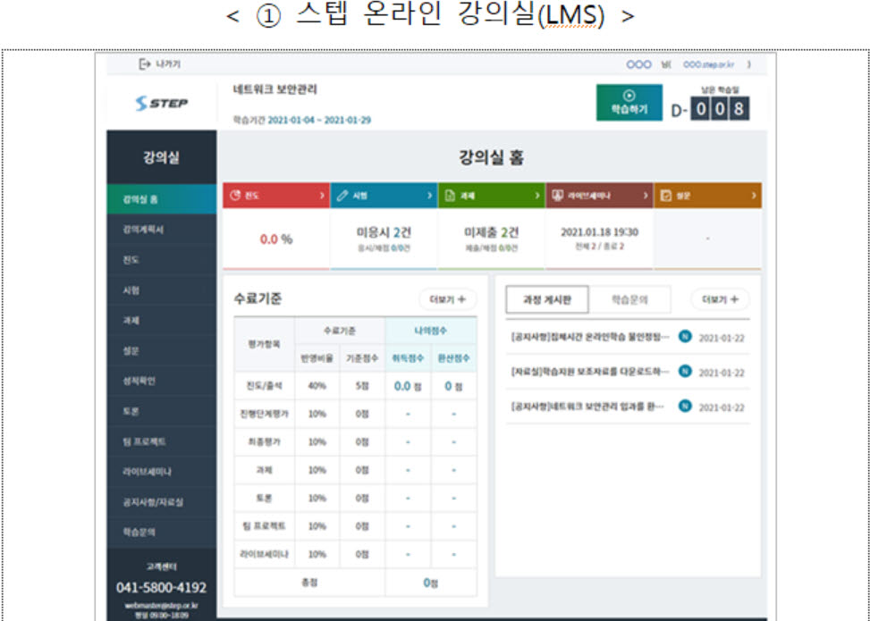 직업훈련 플랫폼 'STEP' 모바일 양방향 강의 가능해져