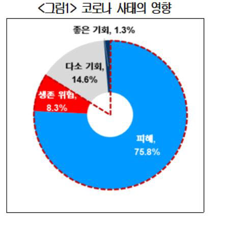 코로나19 영향(자료: 대한상의)