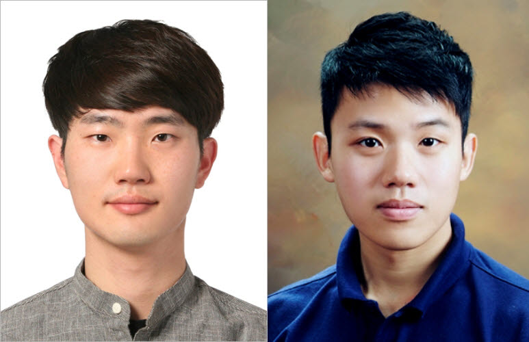 금상 수상자들. 왼쪽부터 김민석, 이길주 학생.