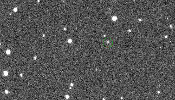 OWL-Net 4호기 망원경으로 촬영한 소행성 아포피스. 사진출처=한국천문연구원